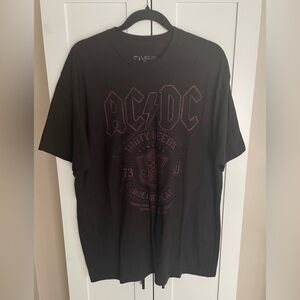 Liquid Blue Men's Black ACDC Graphic Tee